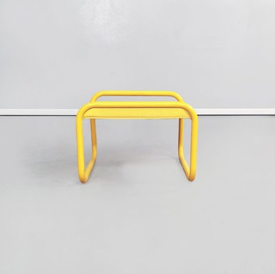 Mid-Century Italian Yellow Locus Solus Foot Stool by Gae Aulenti for Poltronova, 1960s-GDD-1274848