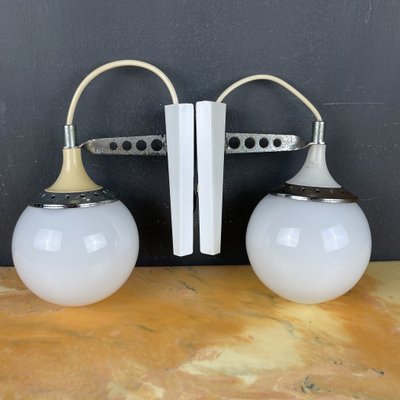 Mid-Century Itlian White Sconces by Targetti Sankey, 1960s Set of 2-WQC-899197