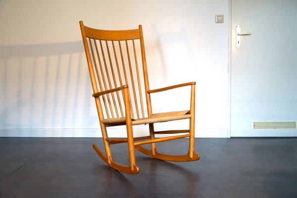 Mid-Century J16 Rocking Chair by Hans Wegner for FDB Mobler, 1960s-CIP-2026928