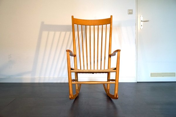 Mid-Century J16 Rocking Chair by Hans Wegner for FDB Mobler, 1960s-CIP-2026928