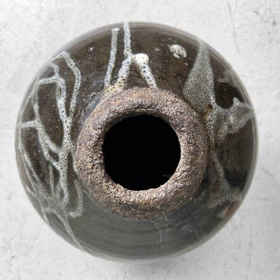 Mid-Century Japanese Glazed Ceramic & Earthenware Vase, 1970s-DWL-1703856