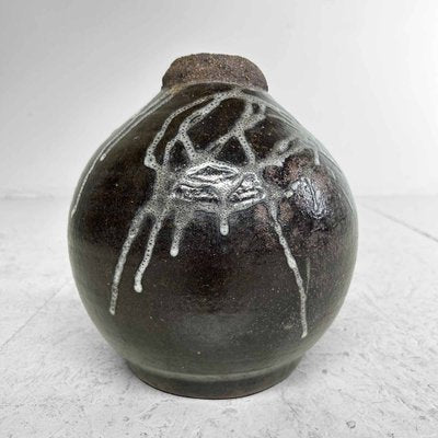 Mid-Century Japanese Glazed Ceramic & Earthenware Vase, 1970s-DWL-1703856