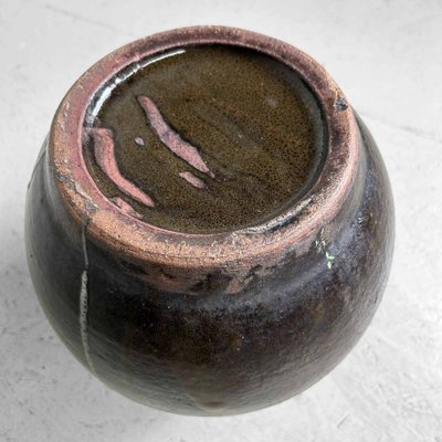 Mid-Century Japanese Glazed Ceramic & Earthenware Vase, 1970s-DWL-1703856