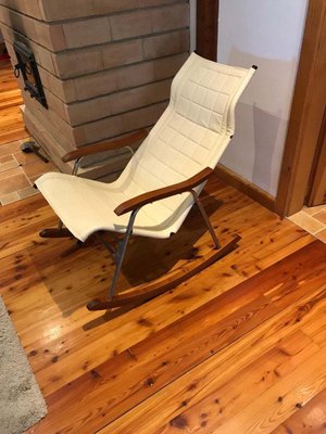 Mid-Century Japanese Rocking Chair by Takeshi Nii