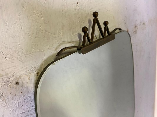 Mid-Century Kidney Shaped Wall Mirror-GPQ-1739455