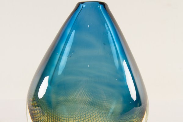 Mid-Century Kraka Glass Vase by Sven Palmqvist for Orrefors, 1960s-WIX-1194026