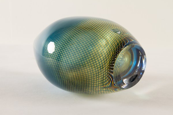 Mid-Century Kraka Glass Vase by Sven Palmqvist for Orrefors, 1960s-WIX-1194026