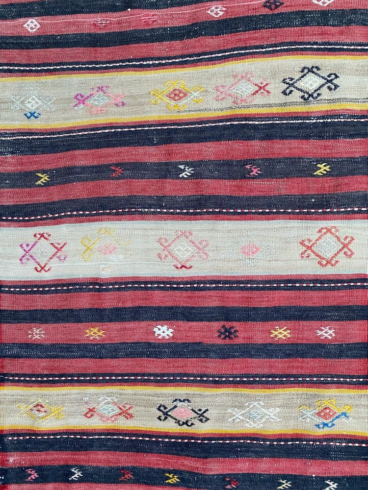 Mid-Century Kurdish Runner Kilim