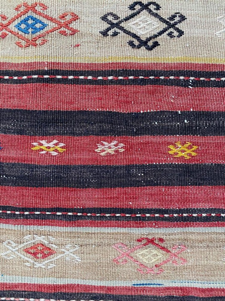 Mid-Century Kurdish Runner Kilim