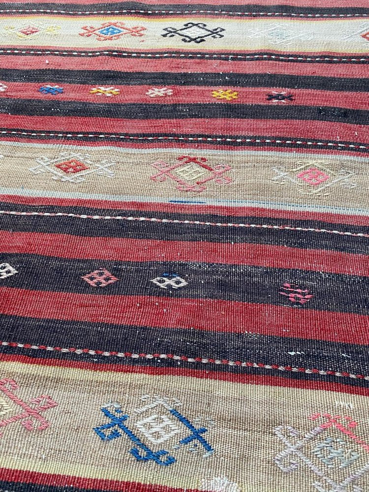 Mid-Century Kurdish Runner Kilim