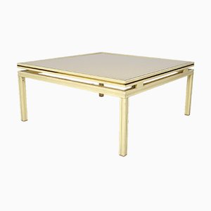 Mid-Century Lacquered Aluminium & Brass Coffee Table by Pierre Vandel-XNH-754048