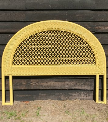 Mid-Century Lacquered Bamboo Headboard-LL-1348295