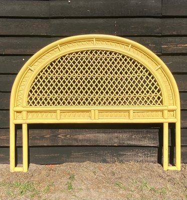 Mid-Century Lacquered Bamboo Headboard-LL-1348295