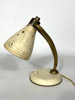 Mid-Century Lacquered Brass Orientable Table Lamp Attributed to Arredoluce, 1950s-OT-1306200