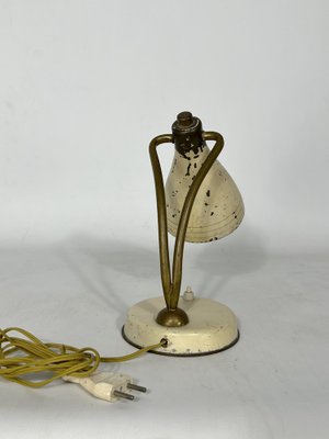 Mid-Century Lacquered Brass Orientable Table Lamp Attributed to Arredoluce, 1950s-OT-1306200