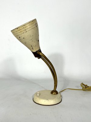 Mid-Century Lacquered Brass Orientable Table Lamp Attributed to Arredoluce, 1950s-OT-1306200