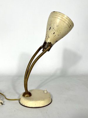 Mid-Century Lacquered Brass Orientable Table Lamp Attributed to Arredoluce, 1950s-OT-1306200