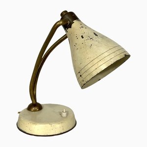 Mid-Century Lacquered Brass Orientable Table Lamp Attributed to Arredoluce, 1950s-OT-1306200