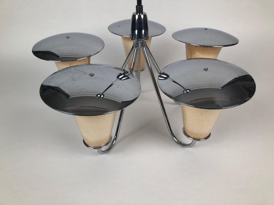 Mid-Century Lantern Style Pendant Lamp, 1950s-BAF-763549