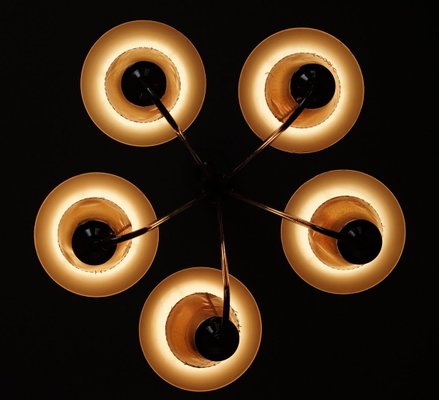 Mid-Century Lantern Style Pendant Lamp, 1950s-BAF-763549