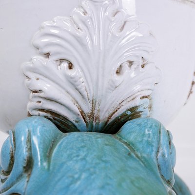 Mid-Century Large Ceramic Frog Planter-NYF-2019225