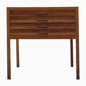 Mid-Century Large Danish Drawing Cabinet in Pine and Beech, 1960s-MXF-946707