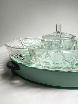 Mid-Century Lazy Susan, 1950s, Set of 6-VTK-2035650