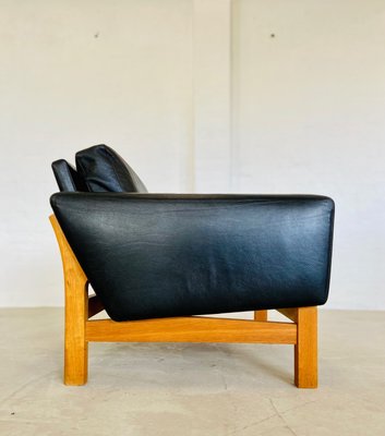 Mid-Century Leather and Oak Club Chair by Poul M. Volther, 1960s-UAY-2031616