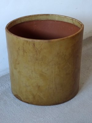 Mid-Century Leather Basket, 1960s-GT-732970