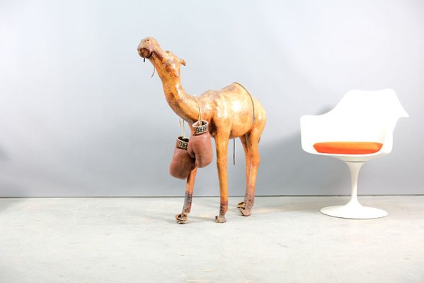 Mid-Century Leather Camel, 1960s-CIP-858099