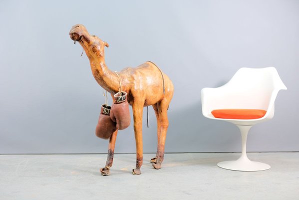 Mid-Century Leather Camel, 1960s-CIP-858099