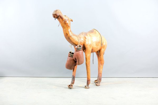 Mid-Century Leather Camel, 1960s-CIP-858099