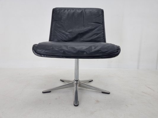 Mid-Century Leather Desk Chair by Delta Wilkhahn, 1970s-TZ-1130624