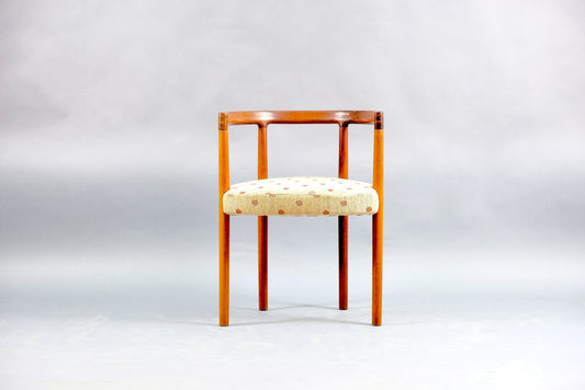 Mid-Century Leather Model 125 Dining Chair by Ole Gjerløv-Knudsen & Torben Lind for France & Søn / France & Daverkosen