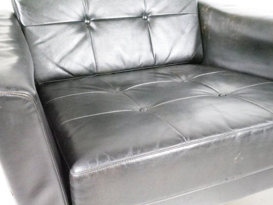 Mid-Century Leather Sofas and Armchairs from Krasemann, 1960s, Set of 3-LVS-1760305