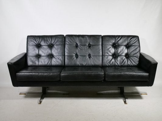 Mid-Century Leather Sofas and Armchairs from Krasemann, 1960s, Set of 3-LVS-1760305