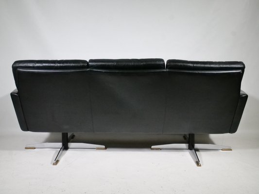 Mid-Century Leather Sofas and Armchairs from Krasemann, 1960s, Set of 3-LVS-1760305