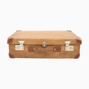 Mid-Century Leather Suitcase, 1950s-TZ-1395256