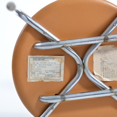 Mid-Century Leatherette and Chrome Dining Chair from Kovona, Czechoslovakia, 1960s-UL-809161