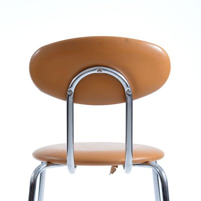 Mid-Century Leatherette and Chrome Dining Chair from Kovona, Czechoslovakia, 1960s-UL-809161