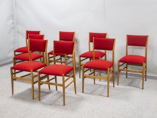 Mid-Century Leggera Chairs by Gio Ponti, Set of 8-XSC-853081