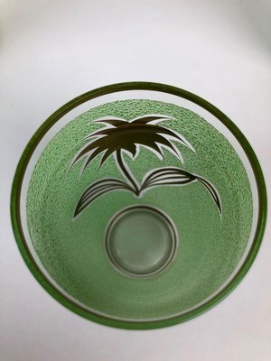 Mid-Century Lemonade Set in Jade Green Glass, 1950s, Set of 5-BAF-763503