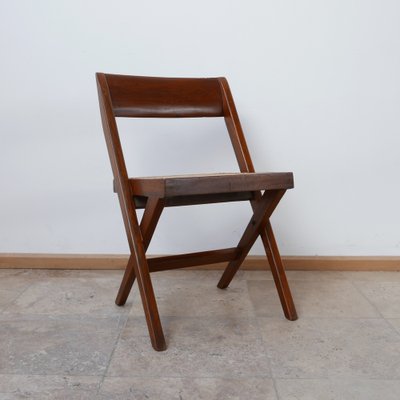 Mid-Century Library Dining Chairs by Pierre Jeanneret, Set of 4-JRP-1028187