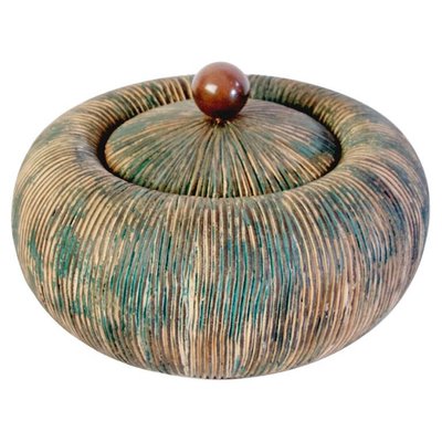 Mid-Century Lidded Bowl from Ceramiche Batignani, Italy-FO-980703