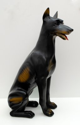 Mid-Century Life-Size Dog Sculpture, 1970s-FER-705593