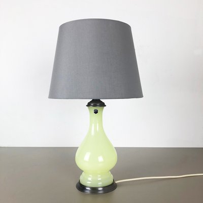 Mid-Century Lime and Opaline Murano Glass Table Lamp from Cenedese Vetri-QZ-572039