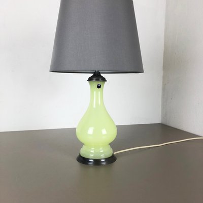 Mid-Century Lime and Opaline Murano Glass Table Lamp from Cenedese Vetri-QZ-572039