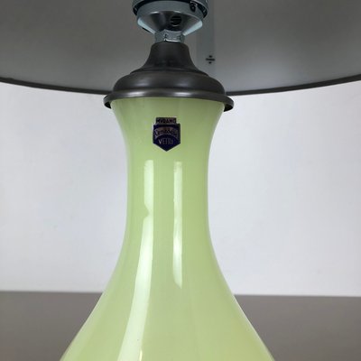 Mid-Century Lime and Opaline Murano Glass Table Lamp from Cenedese Vetri-QZ-572039