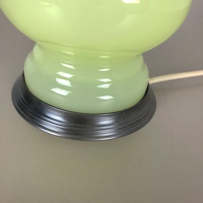 Mid-Century Lime and Opaline Murano Glass Table Lamp from Cenedese Vetri-QZ-572039