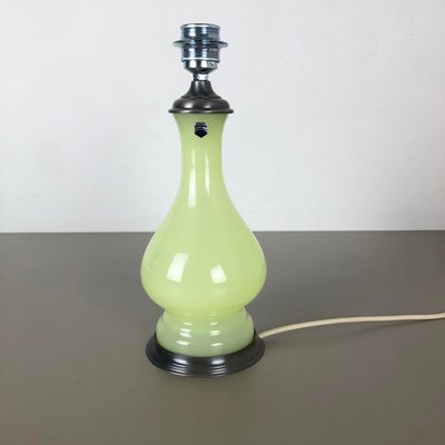 Mid-Century Lime and Opaline Murano Glass Table Lamp from Cenedese Vetri-QZ-572039